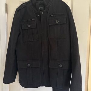 Guess Men's Dark Charcoal Field Jacket